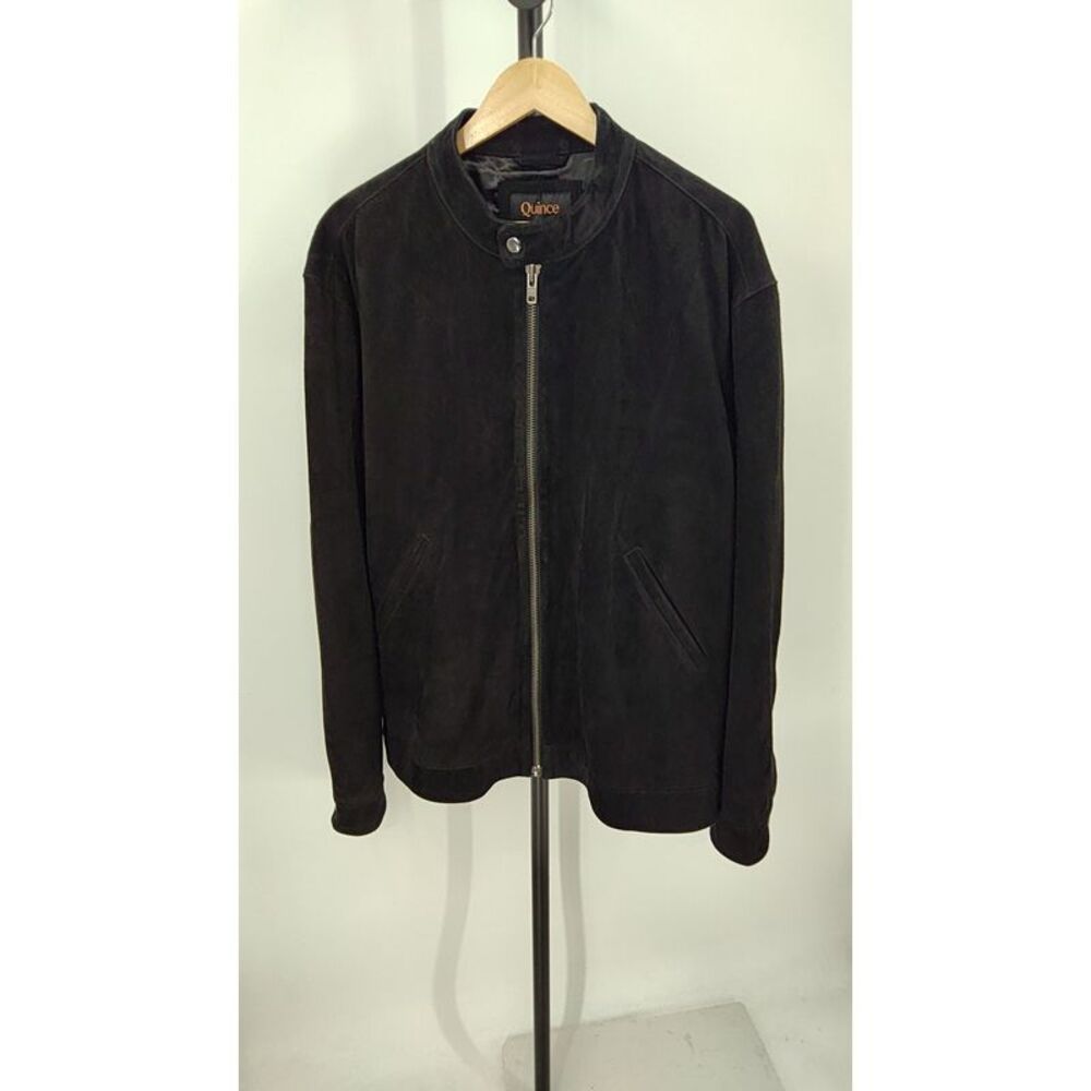 Quince Black Suede Jacket